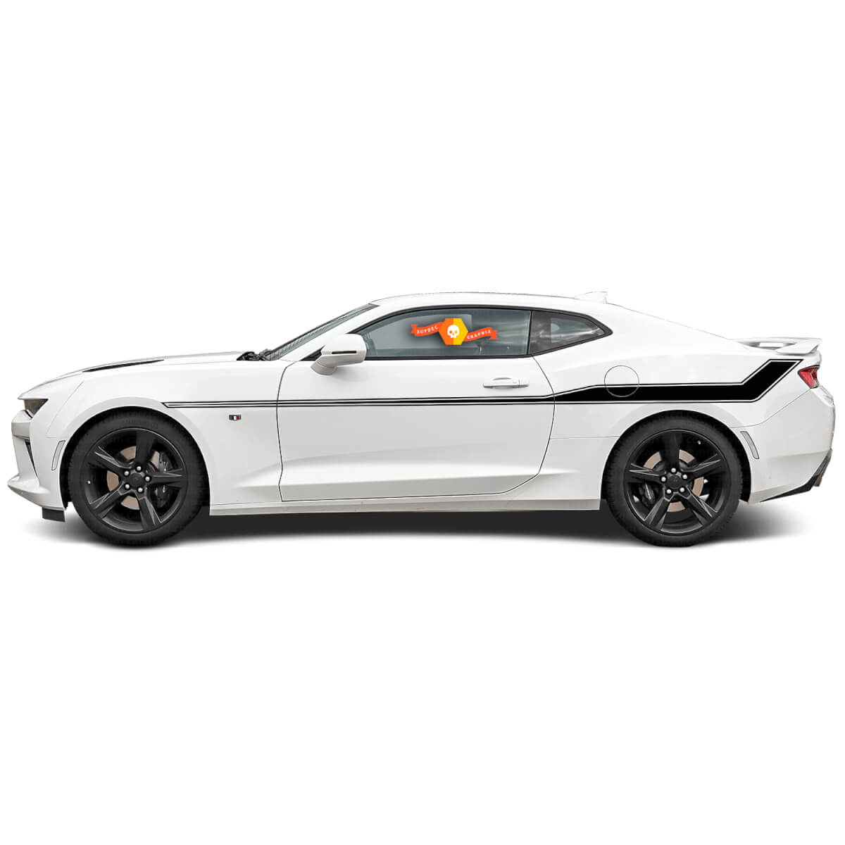 2014 2015 Chevy Camaro Side Hockey Stick Rally Bodyline Stripes Pegatinas Calcomanías Deporte
