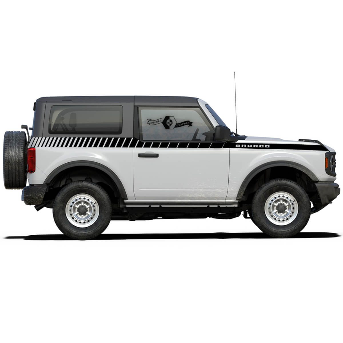 Pareja de strobe Stripes Style Lateral Pegatinas para Ford Bronco 2021 - AHORA