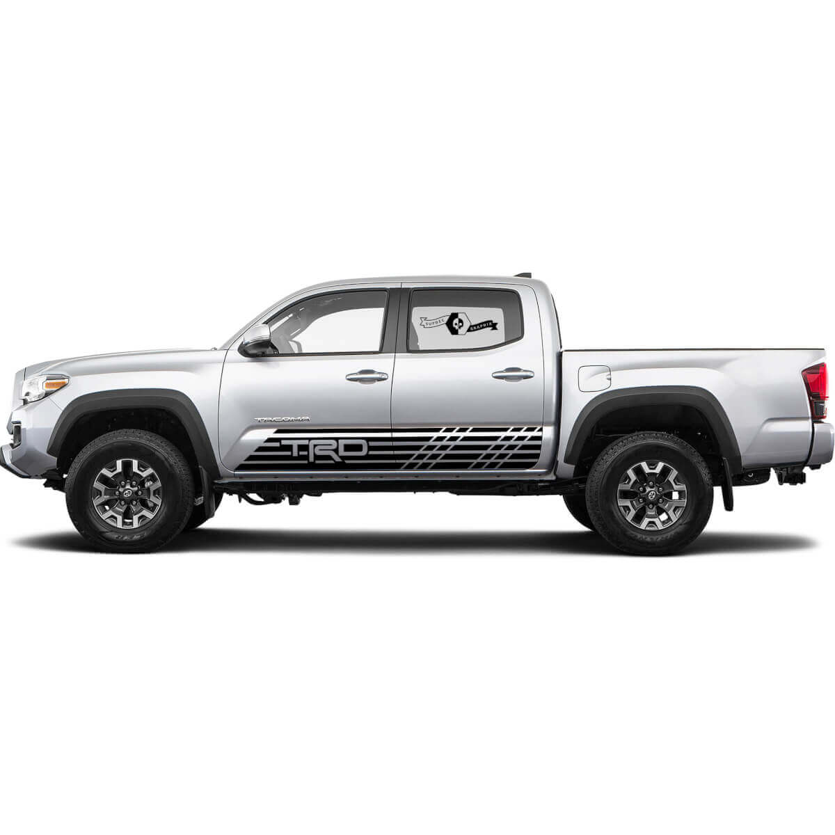 Calcomanía de vinilo lateral de líneas TRD Off Road Sport Pro para Toyota Tacoma
