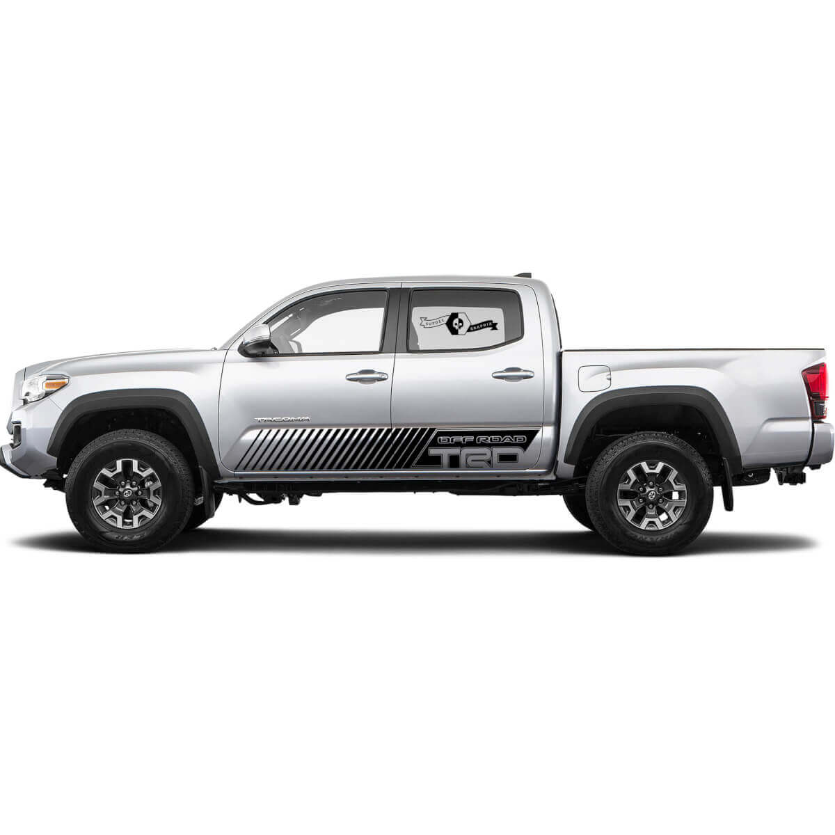 TRD Off-Road Líneas Roca Panel Lateral Cama Lateral Vinilo Pegatinas Calcomanía para Toyota Tacoma Tundra todos los años 2
