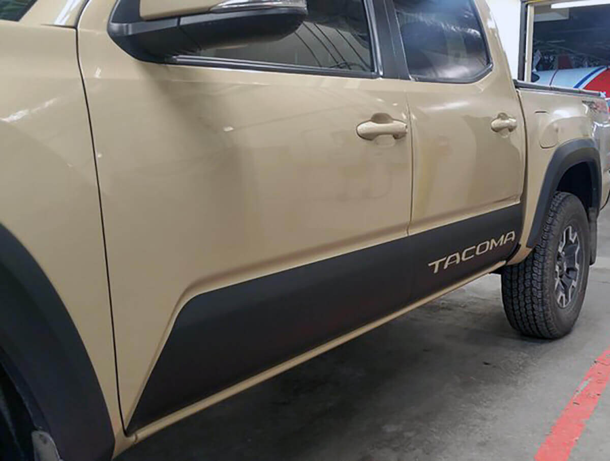 Par de calcomanías de vinilo para los paneles laterales de roca TRD Tacoma que se ajustan a Toyota Tacoma Tundra de todos los años
