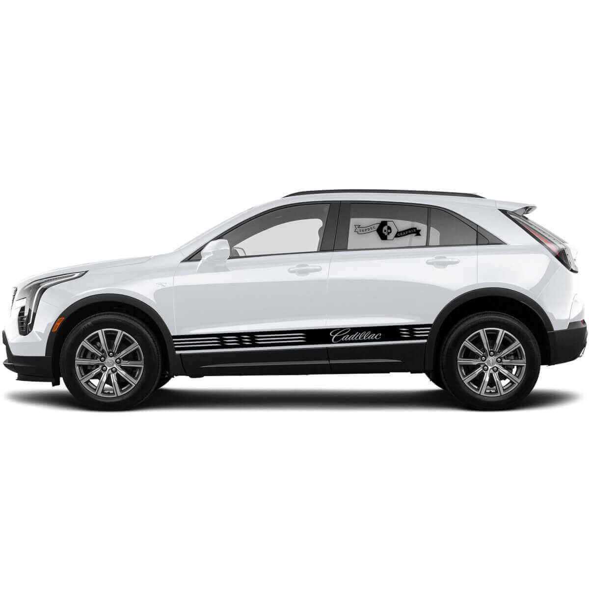 Nueva Calcomanía de Panel Lateral Pegatina Líneas Horizontales Tira de Vinilo para Cadillac XT4 2