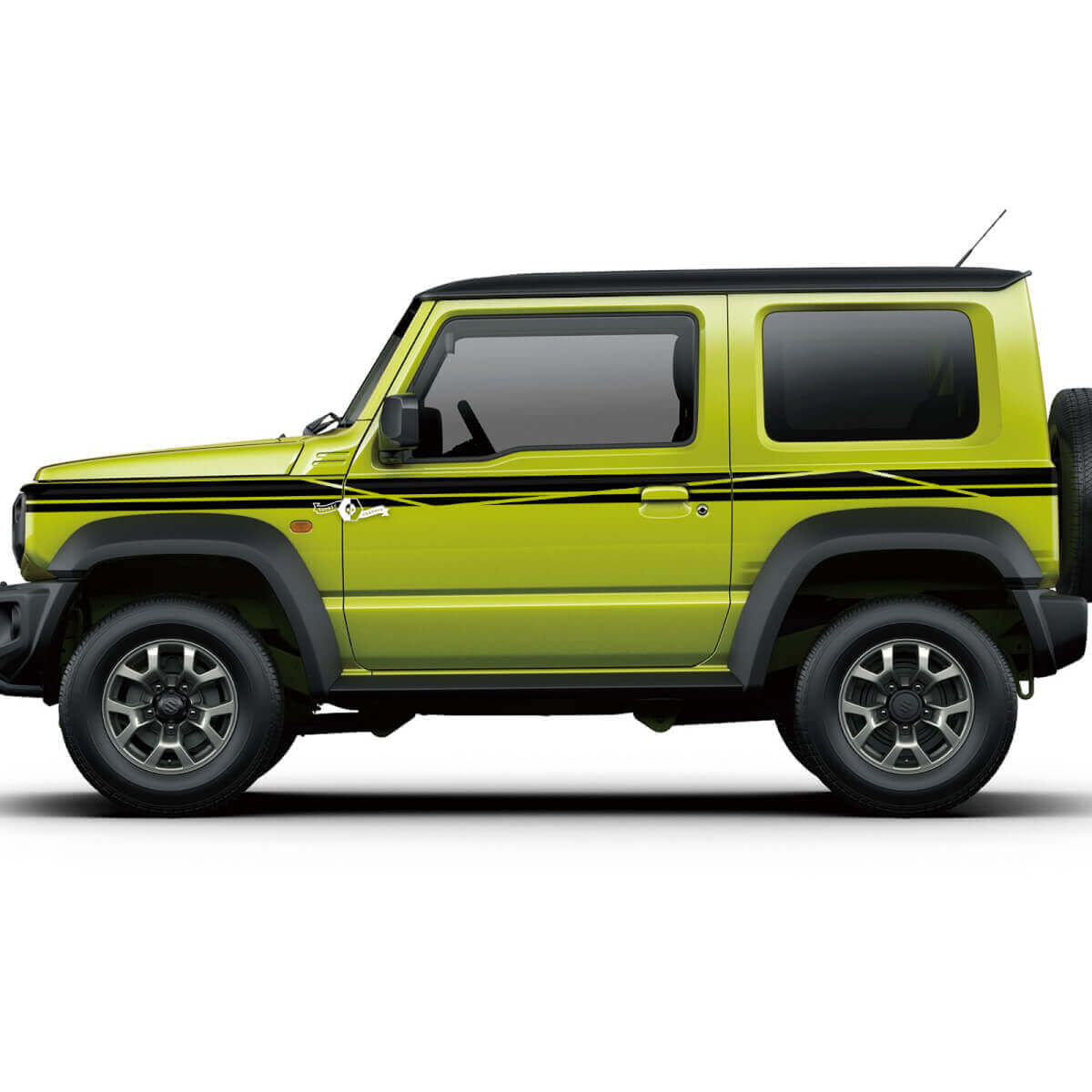 Gráficos laterales Suzuki JIMNY Calcomanía de puertas Logo Líneas adhesivas 3

