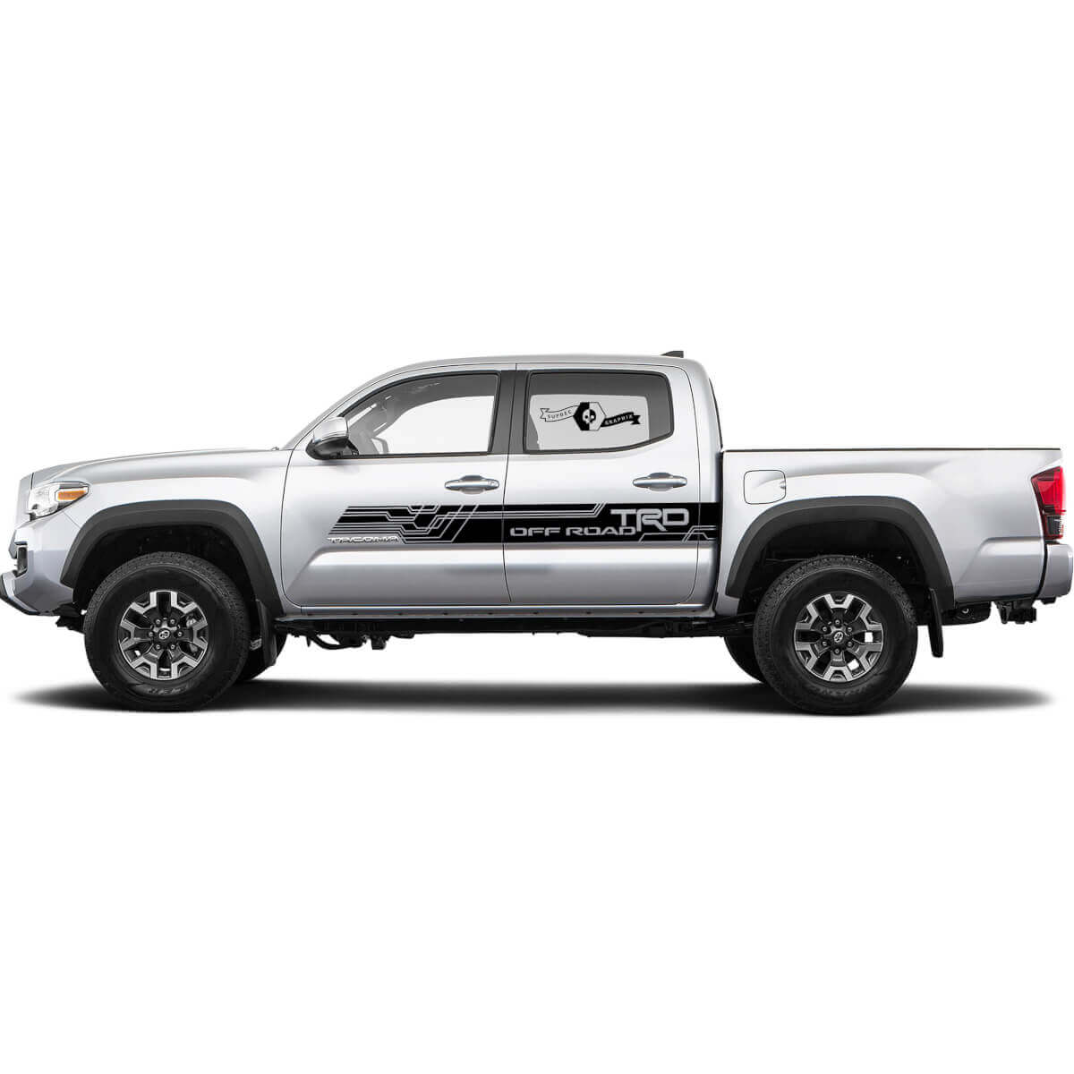 Kit de adhesivos de franjas para puerta estilo todoterreno TRD para Toyota Tacoma