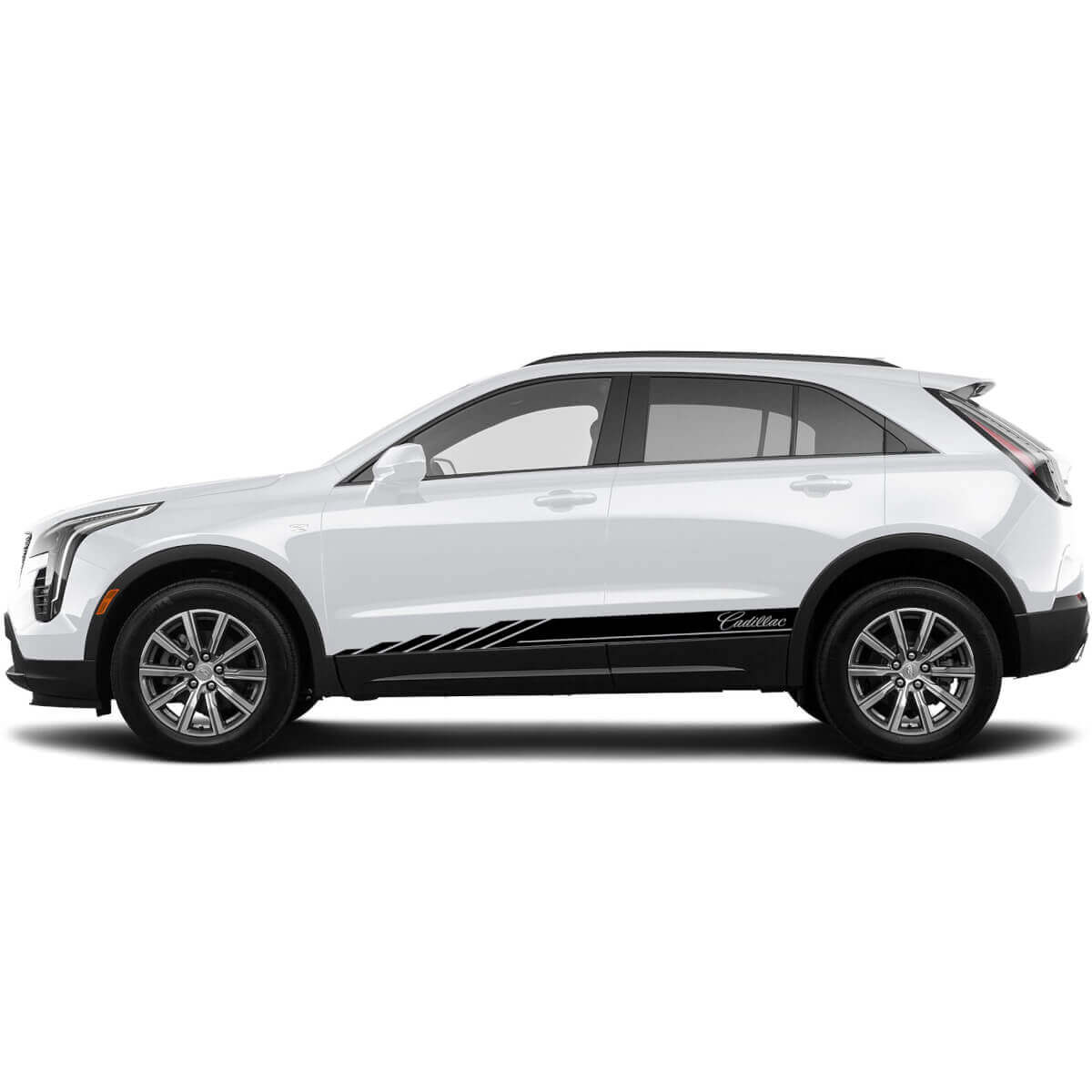 2 Nuevas Calcomanías de Líneas de Estampado de Panel Lateral para Cadillac XT4 Stage
