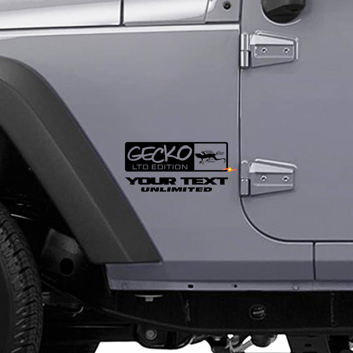 Calcomanía lateral de vinilo estilo Gecko LTD para Jeep Wrangler Rubicon