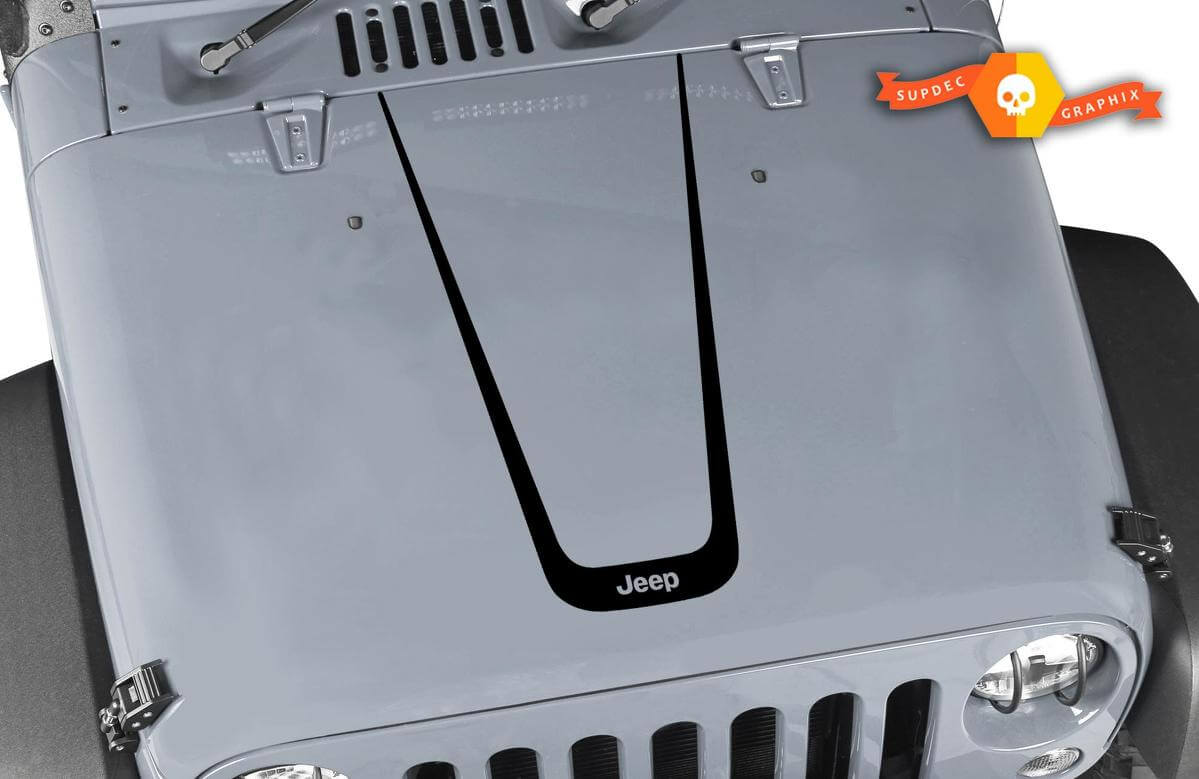 Calcomanía de vinilo para Jeep Wrangler Hood CJ XJ YJ TJ