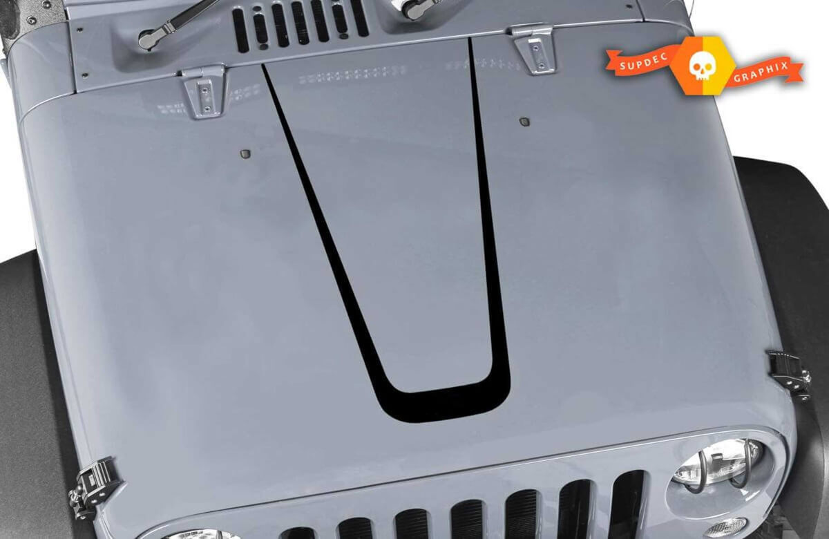 Calcomanía de vinilo para Jeep Wrangler Hood CJ XJ YJ TJ