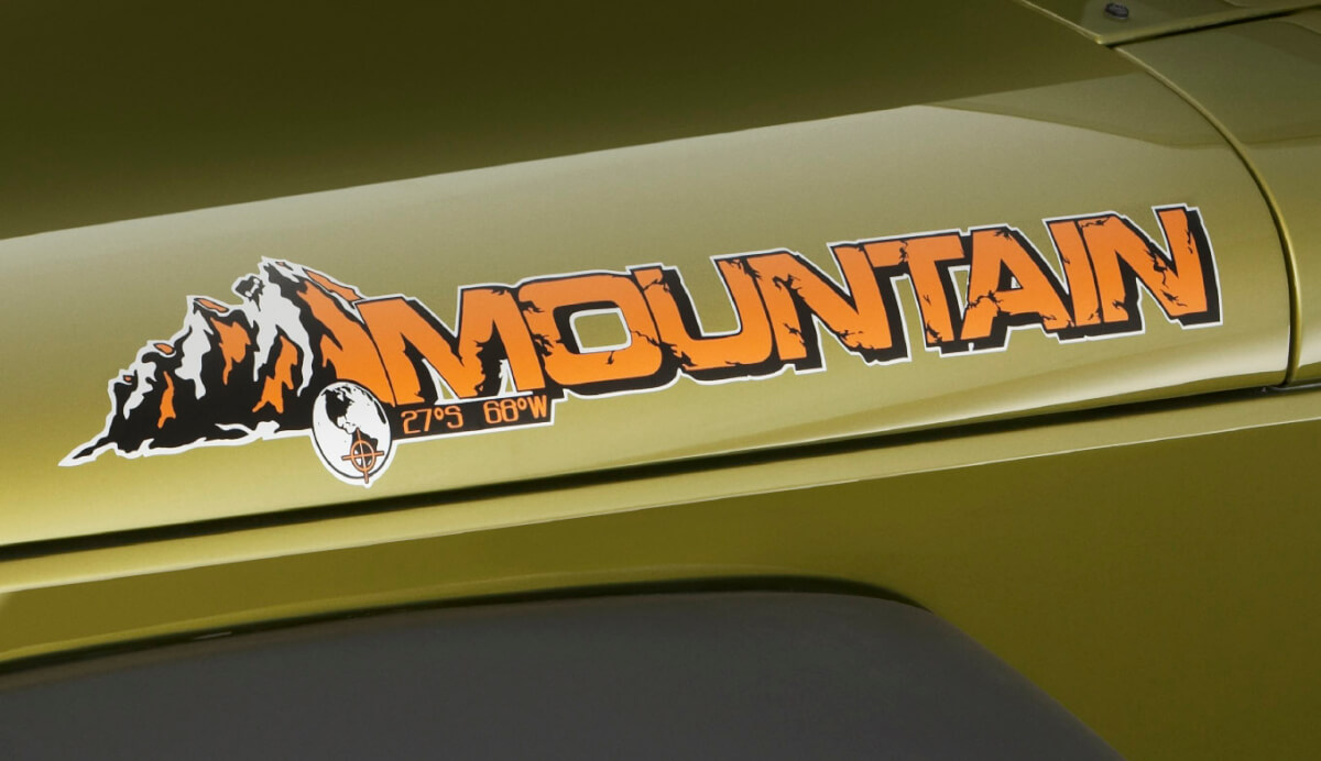 2 Jeep Mountain Rubicon JK Color Colors calcomanía#2
