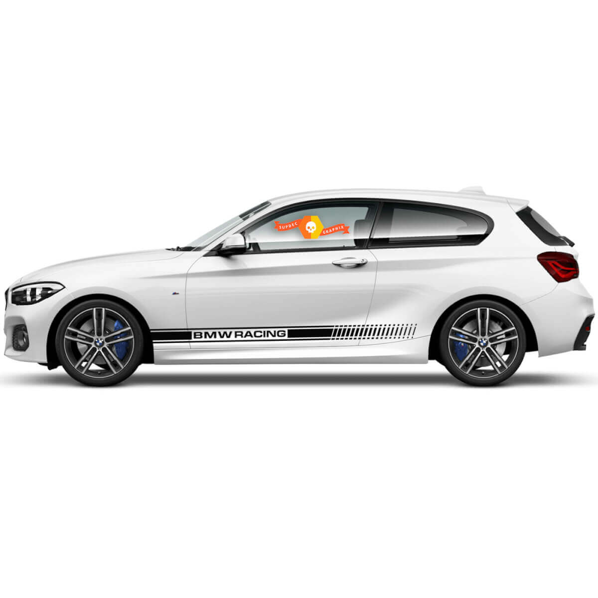 Pegatina de vinilo para paneles laterales de BMW Serie 1 2015 - Carreras
