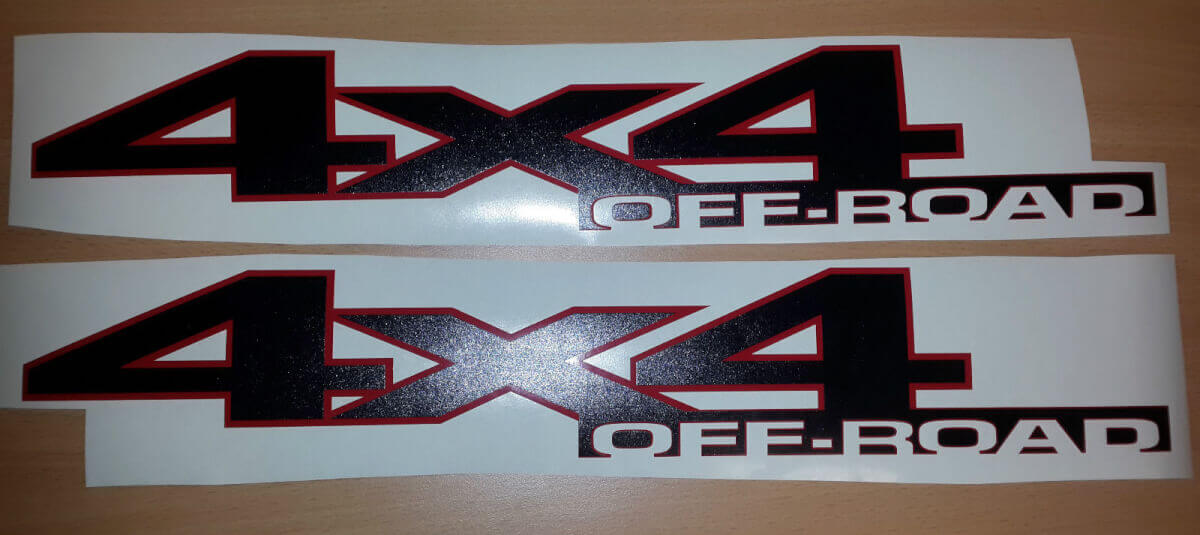 Juego de vinilos laterales 4x4 para todoterreno para Dodge Ram