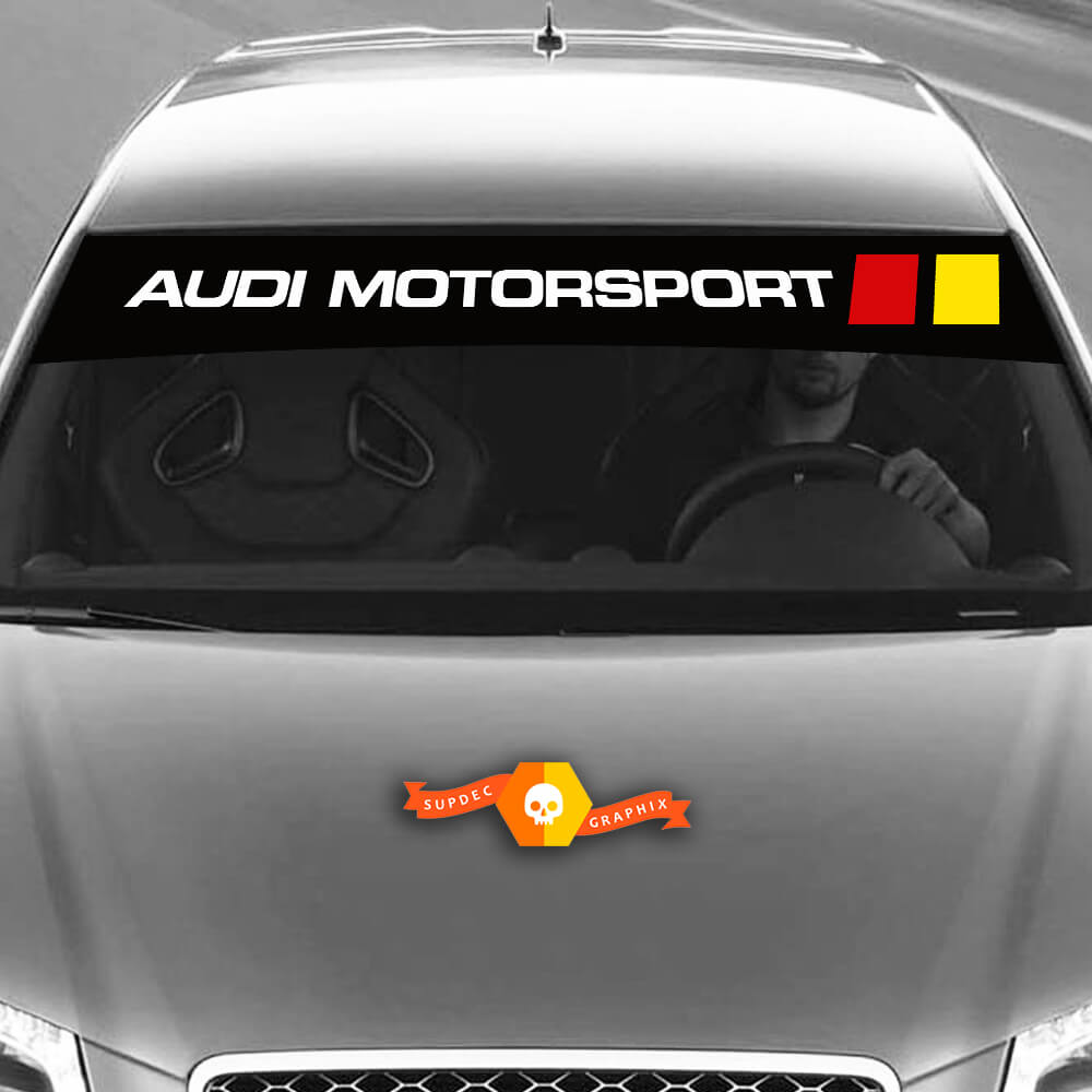 Calcomanías de Vinilo Pegatinas Gráficas parabrisas Audi sunstrip Racing Motorsport 2022
