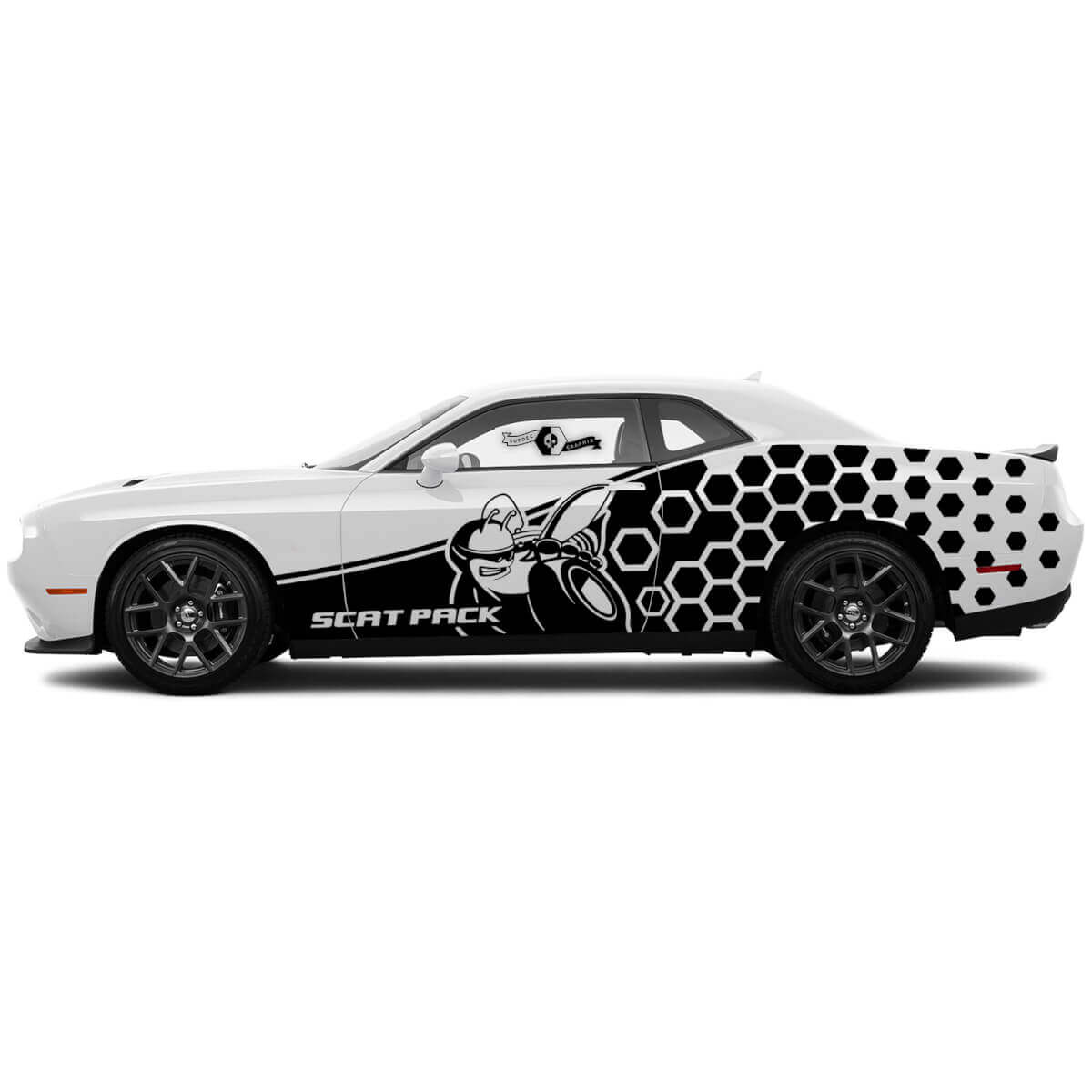 Kit de vinilos laterales de panal Scat Pack para Dodge Charger Challenger