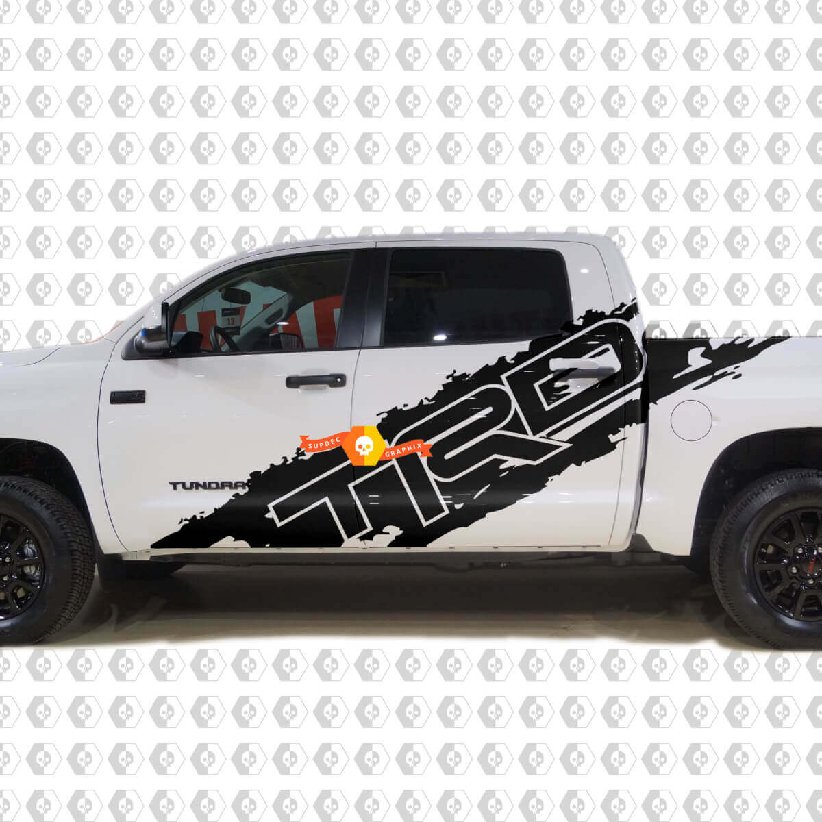 Kit de Vinilo Lateral Tipo TRD para Salpicaduras para Toyota Tundra