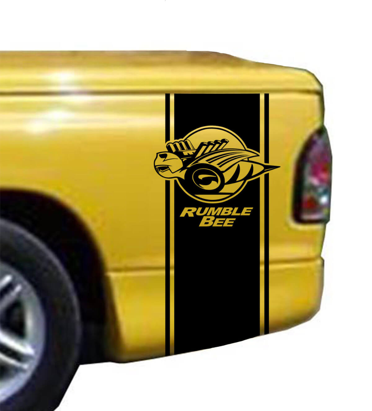 Rumble Bee Bed Stripe Kit se adapta a Dodge Ram Truck vinilo adhesivo calcomanía Stick
