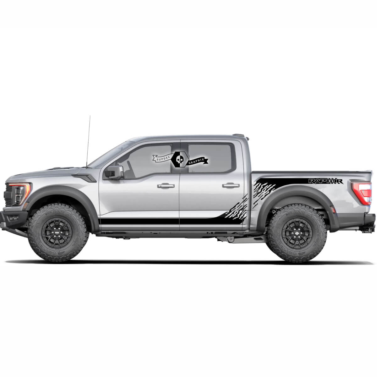 2 par Ford F150 Raptor 2020-2022 STACT BED SIDA Y RAPOR CHACKICS GRAFICS STACTICA