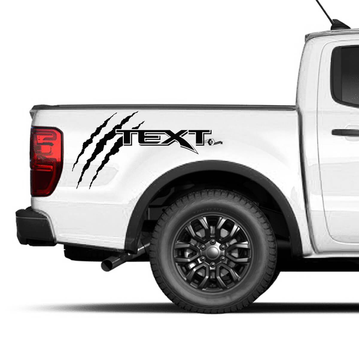 2 x Nuevas calcomanías de gráficos para el lateral de la cama de Musclecar truck power truck 2022
