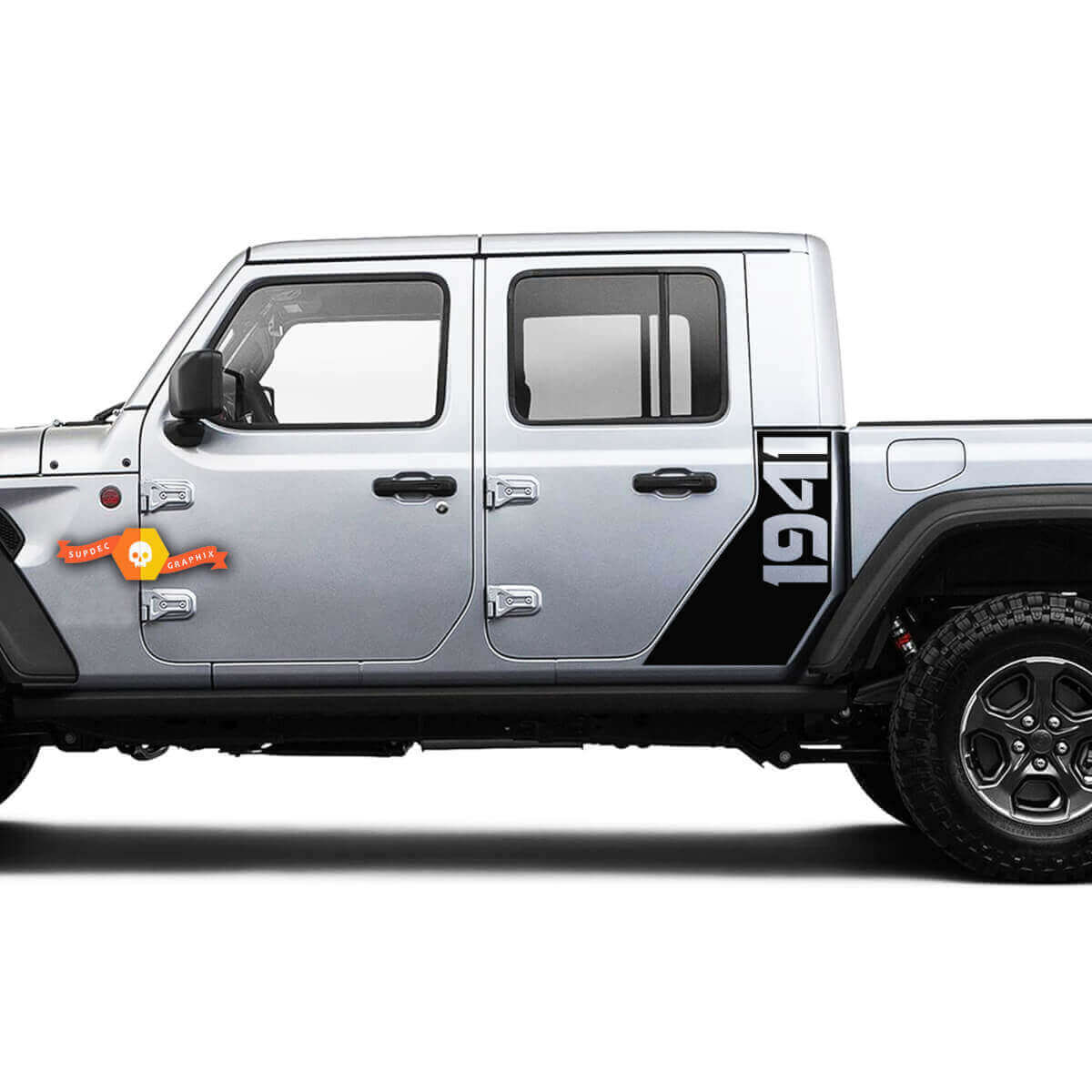 Kit de vinilos laterales estilo guerra mundial 1941 para Jeep Gladiator