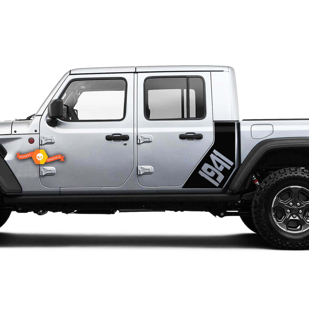 Kit de adhesivos de vinilo para carrocería lateral 1941 para Jeep Gladiator