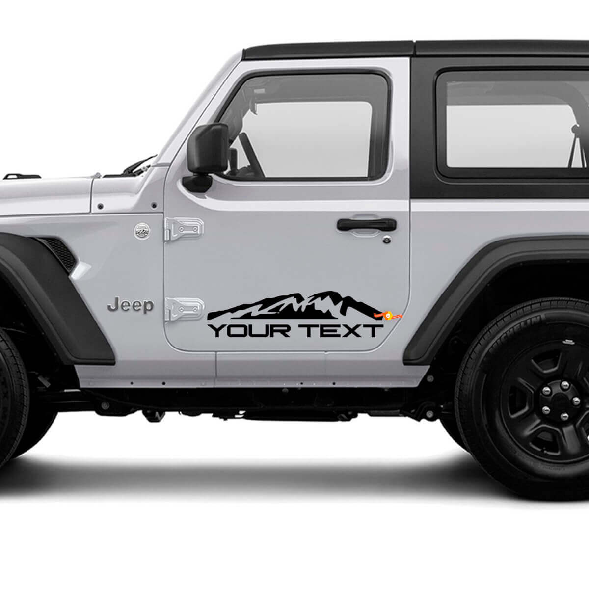 Juego de pegatinas de vinilo personalizadas para la ladera de la montaña para Jeep Wrangler Unlimited