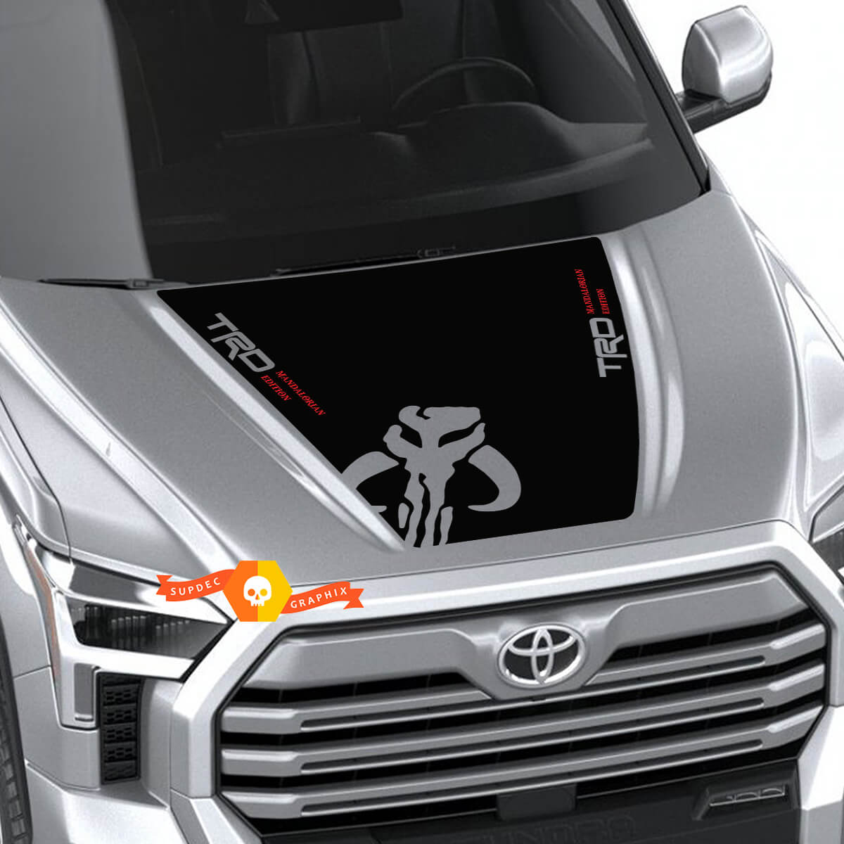 Pegatina vinyl con logo TRD Mythosaur para capó Toyota Tundra 2022
