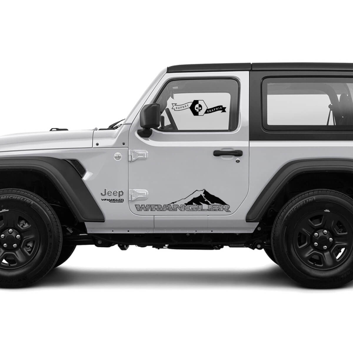 2 nuevas montañas de Jeep Wrangler Mapas de topográfica Mapa topográfico Invertir gráficos calcomanías de calcomanía