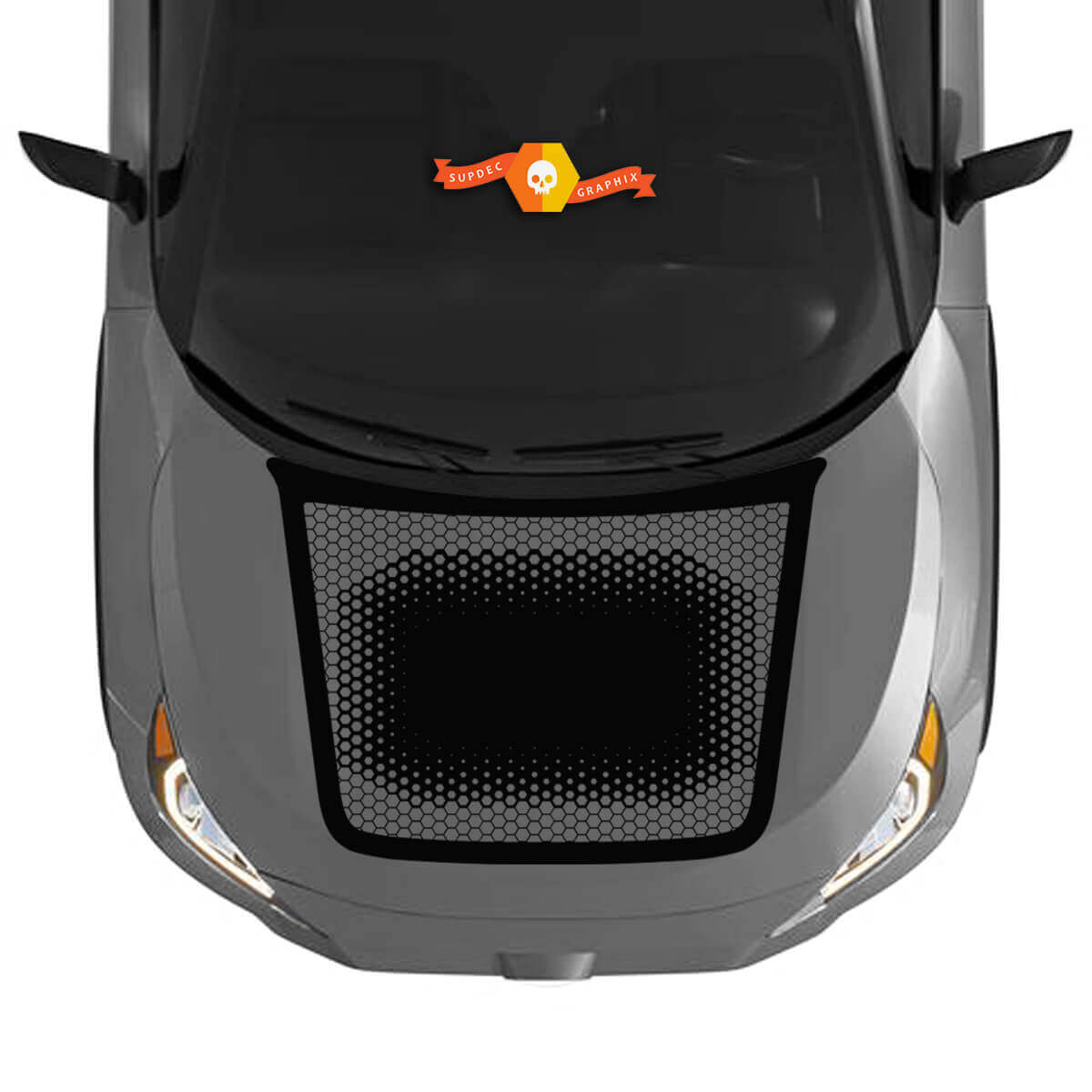 Kit de gráficos de calcomanías de panal hexagonal para capó para Toyota RAV4 2019 - 2022 calcomanía de vinilo
