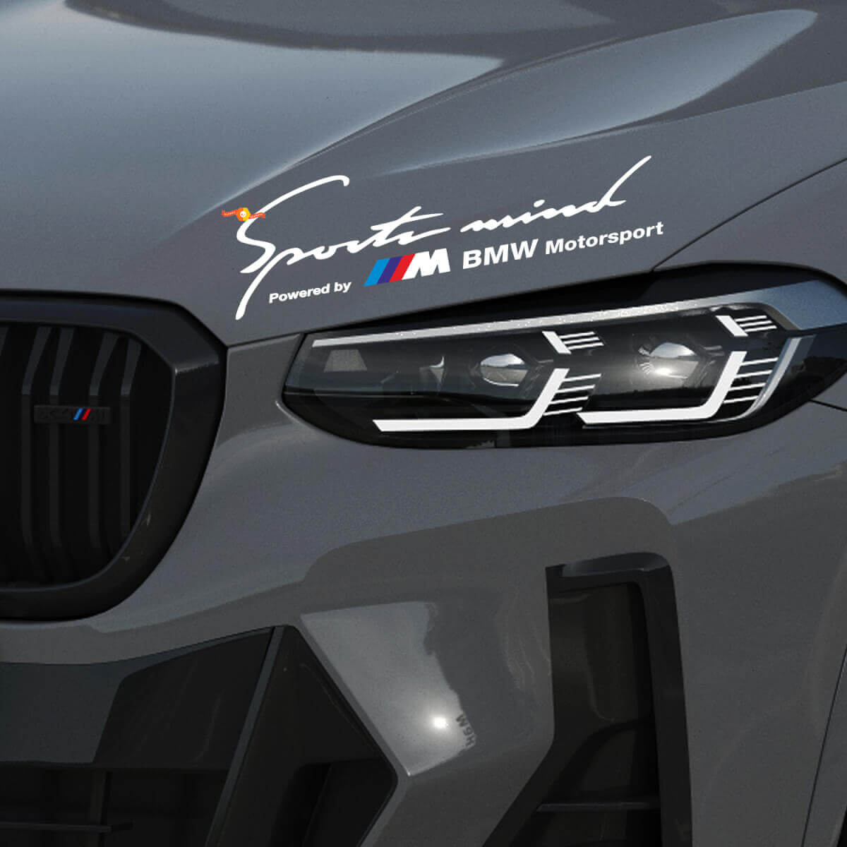 Juego de Pegatinas Vinilo para Capó Sports Mind Powered by M Motorsport para BMW