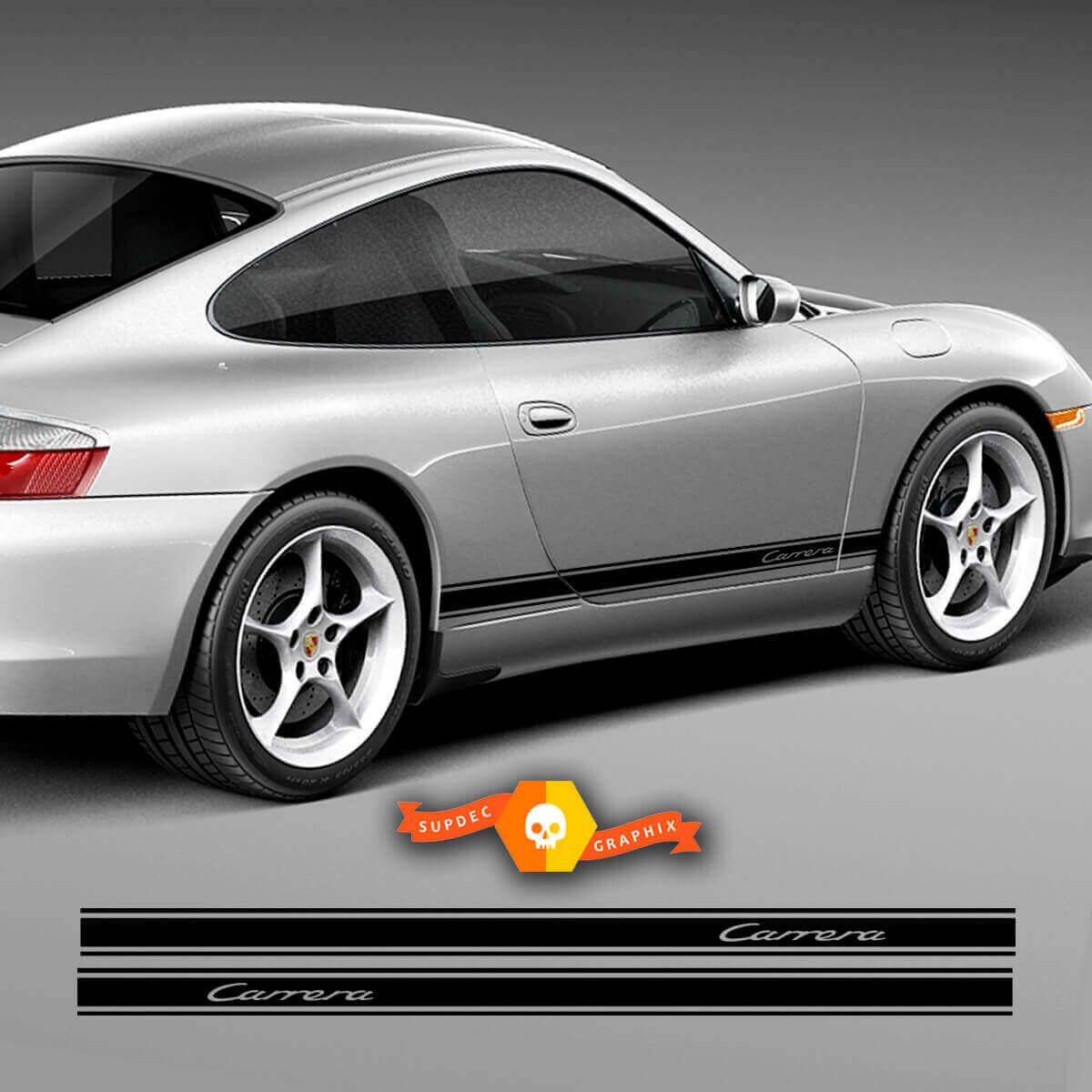 Pegatinas laterales de vinilo en cualquier color para Porsche 911 996 Carrera
