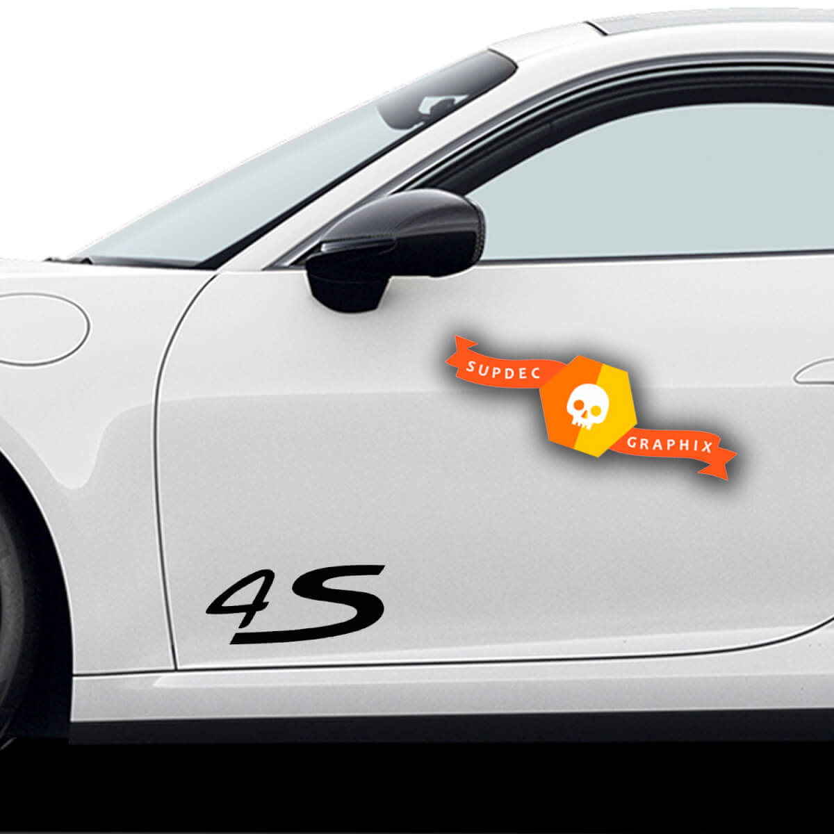 Pegatina de par Porsche 4S Porsche Turbo Puertas Pegatina lateral
