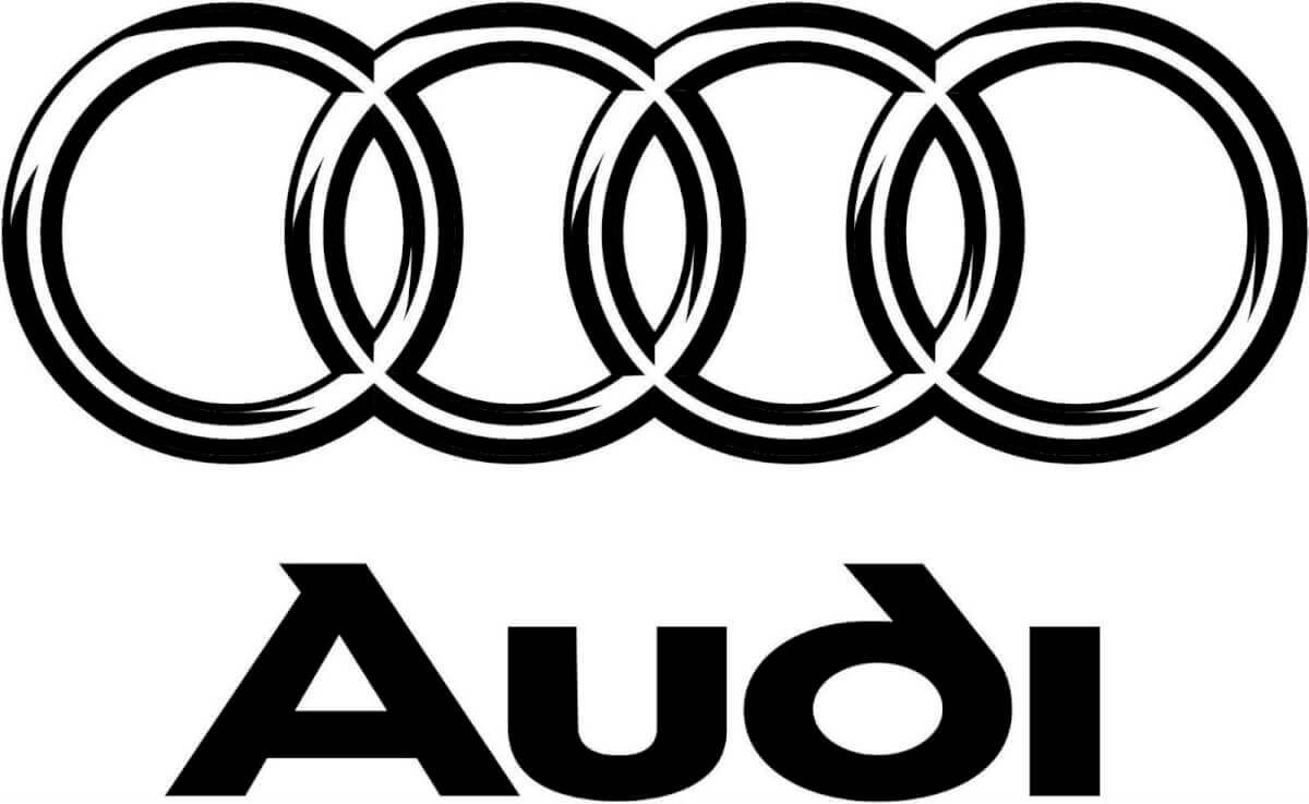 Juego de calcomanías de vinilo con el logotipo de los aros de Audi para coches Audi