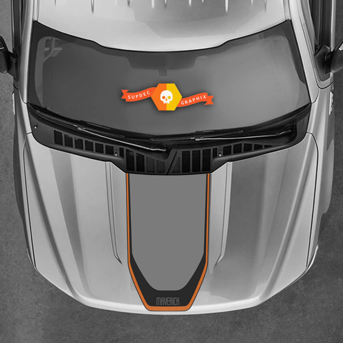 Par Ford Maverick 2022 FX4 Graphics Decals Hood 3 colores Maverick Stickers
