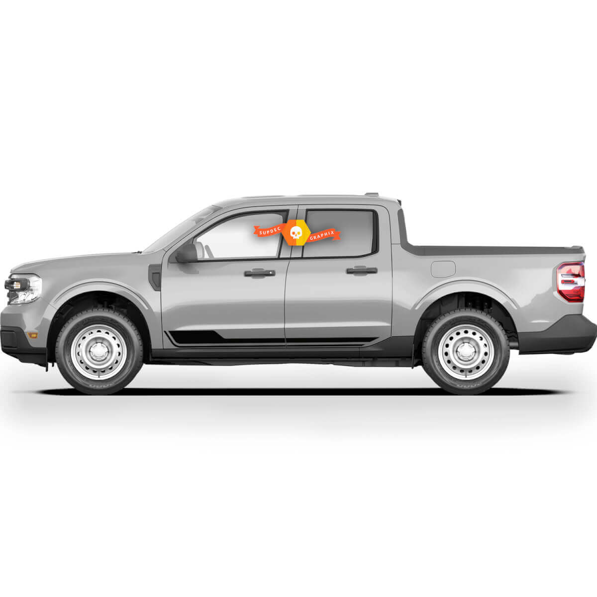 Par Ford Maverick 2022 FX4 Calcomanías gráficas Rocker Panel Maverick Pegatinas
