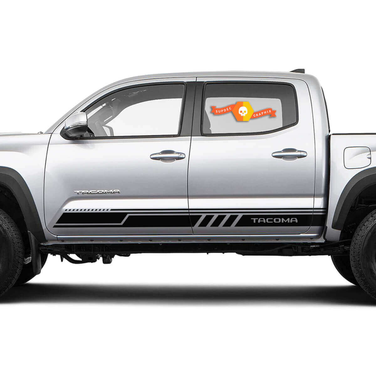 Calcomanías de Vinilo con Rayas Laterales Decoradas para Toyota Tacoma