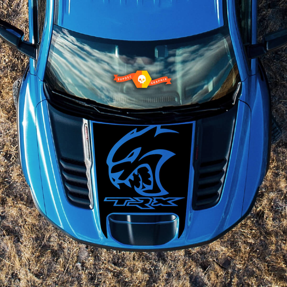 Vinilo adhesivo con logo Hellcat para capó Ram Dodge Ram Truck
