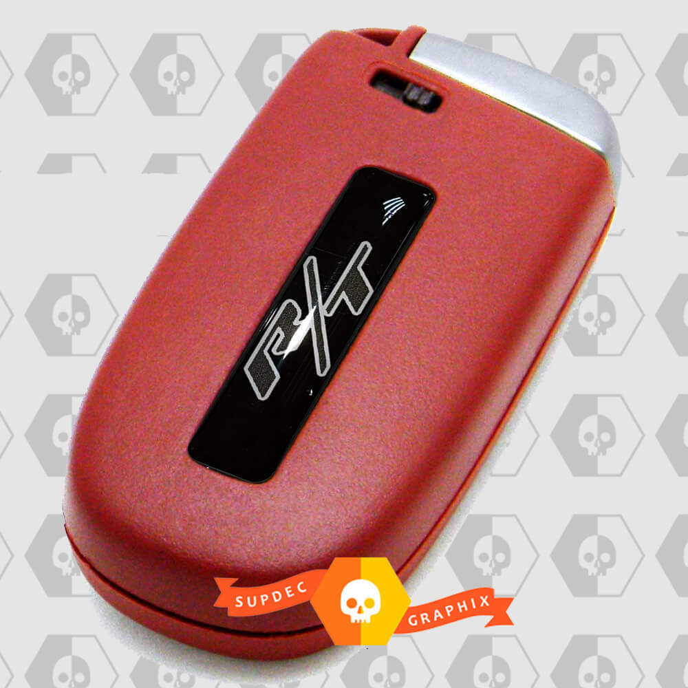 Juego de Calcomanías Abombadas para Llavero R/T para Dodge Challenger, Charger, Durango