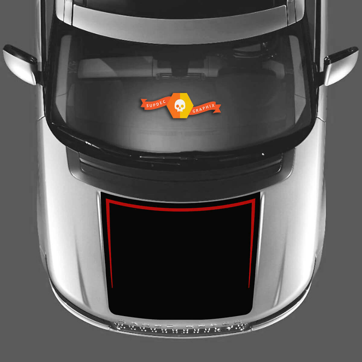 2 colores capucha calcomanía pegatinas vinilo gráfico kit para RANGE ROVER Vogue L405 2013 2017
