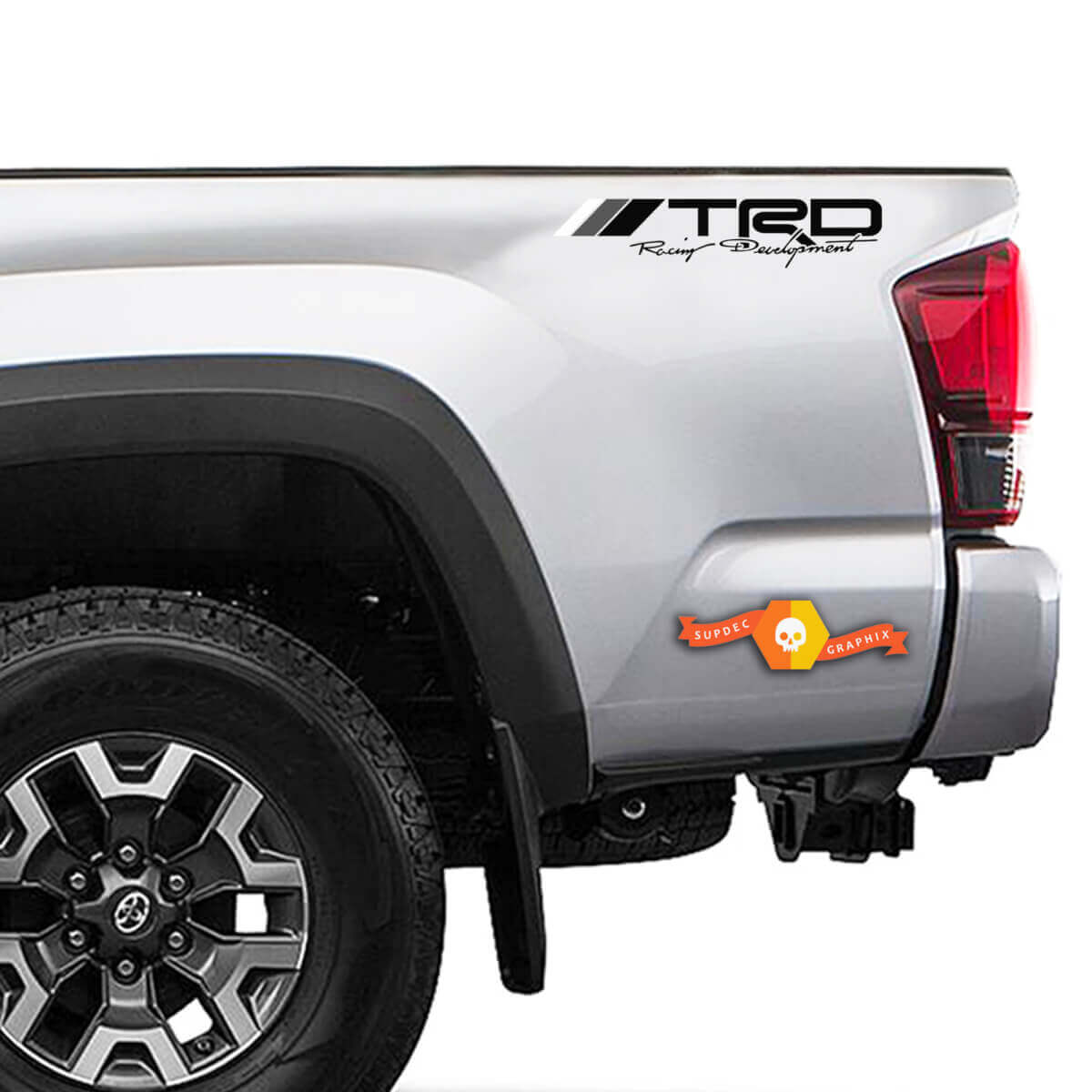 Calcomanías Laterales de Vinilo Estilo Retro TRD Racing Development para Camionetas Toyota