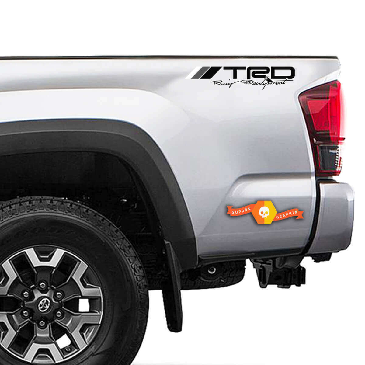 Calcomanías Laterales de Vinilo Estilo Retro TRD Racing Development para Camionetas Toyota