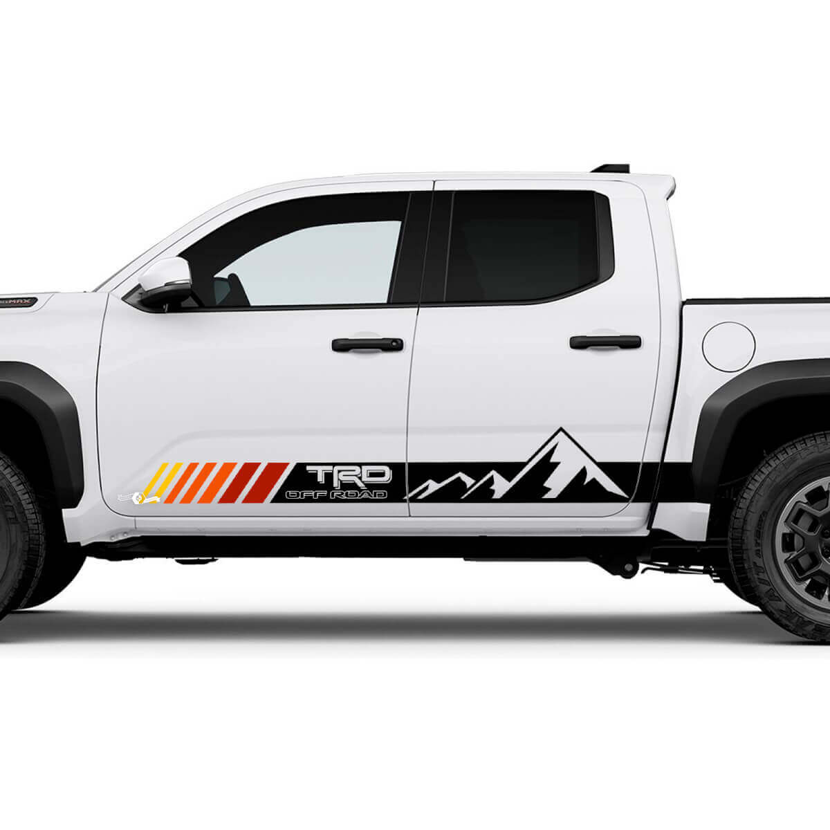 TRD Heritage Retro Mountains Side Rocker Panel Palegas para Toyota Tacoma
