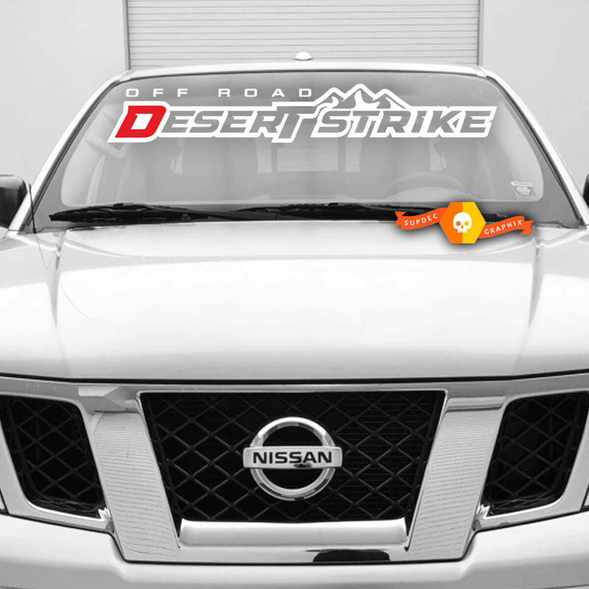 Calcomanía de vinilo para parabrisas Off Road Desert Strike para Nissan Desert Runner