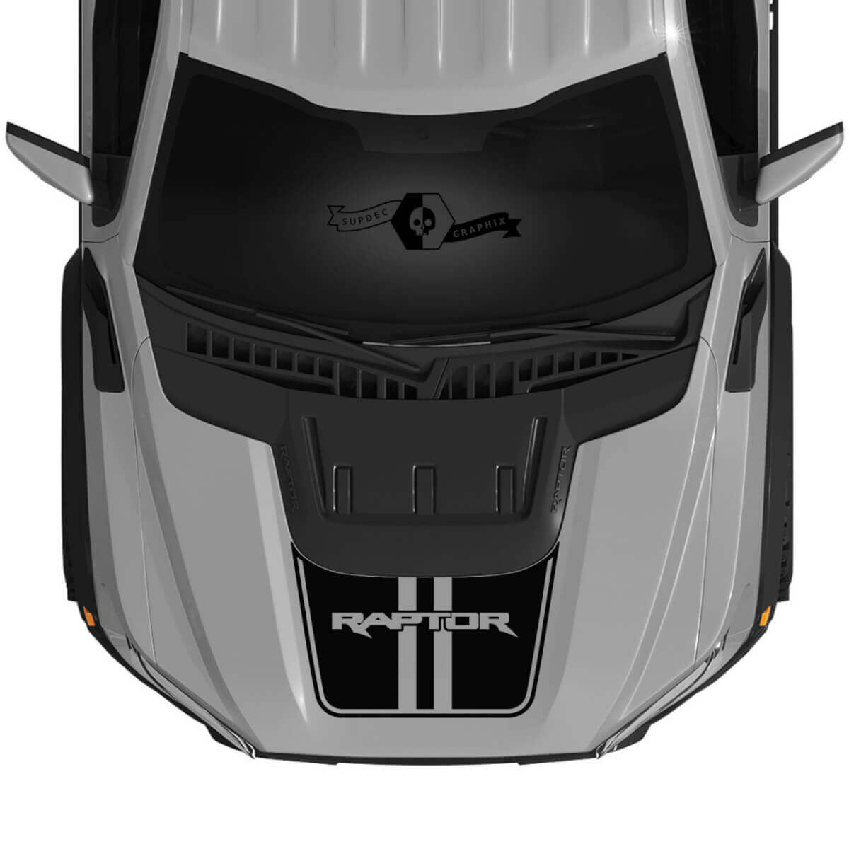Kit de Vinilos de Doble Raya para Capó para Musclecar F-150 2022+