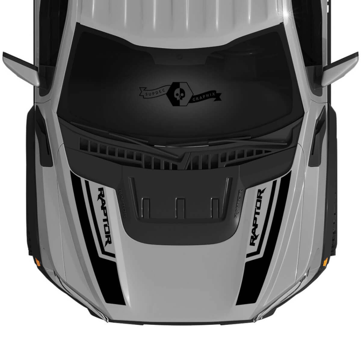 Kit de vinilo con tira de logo para capó estilo SVT para Musclecar F-150 2022+