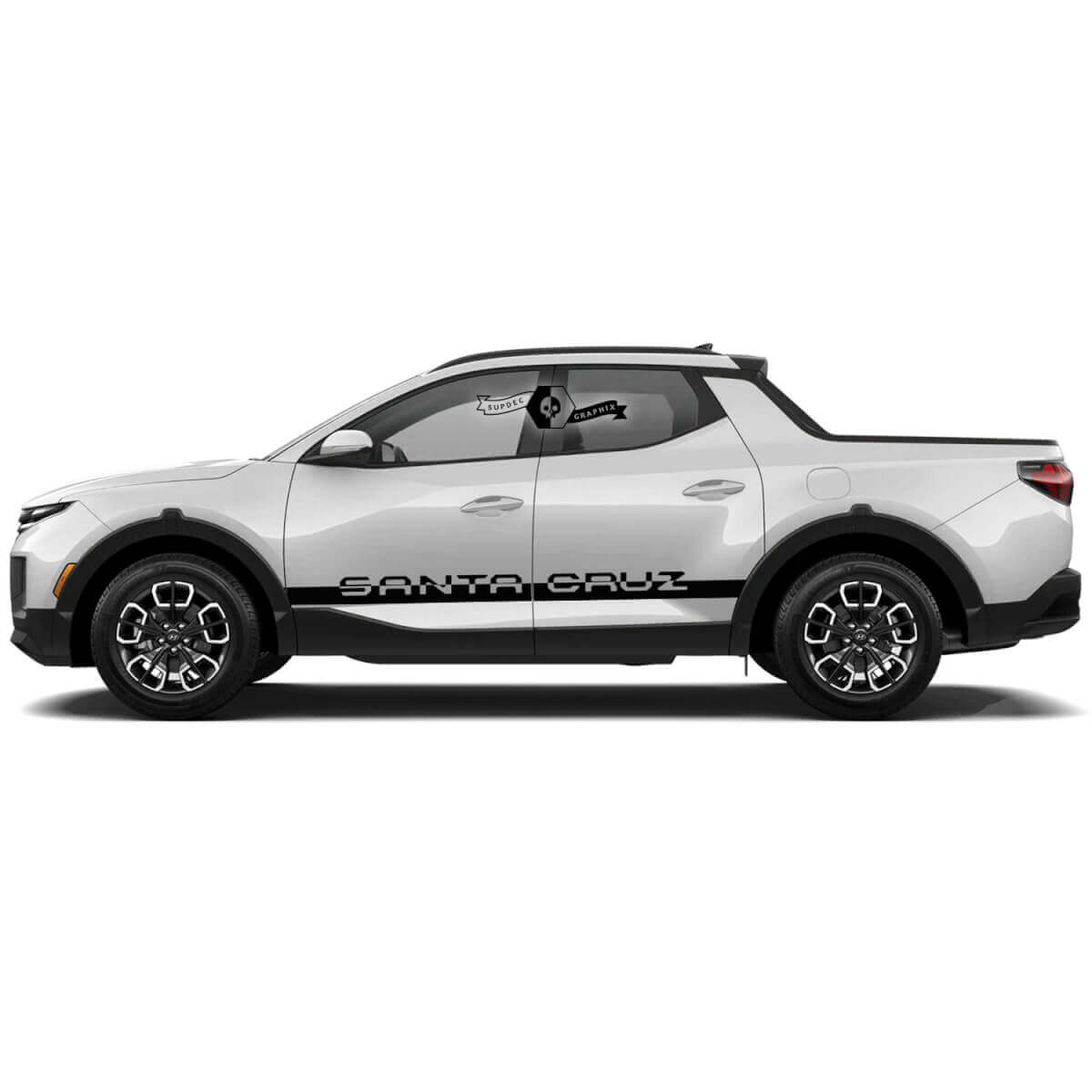Kit de Calcomanías de Vinilo con Letras de Marca y Rayas Laterales para Hyundai Santa Cruz