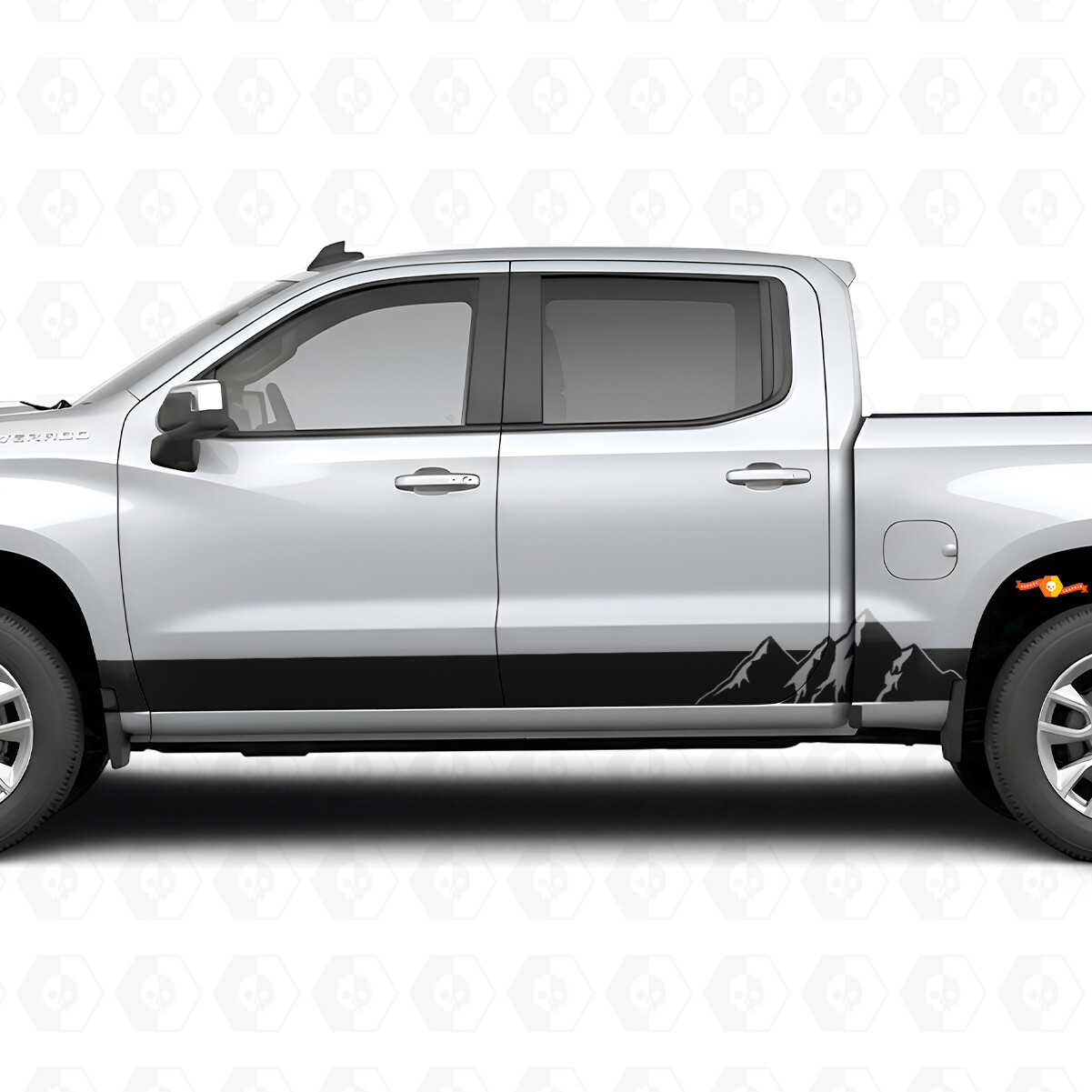 Tiras de Vinilo para Puerta y Panel Lateral Alpine Ridge para Chevrolet Silverado 1500 T1XX 2019-2026