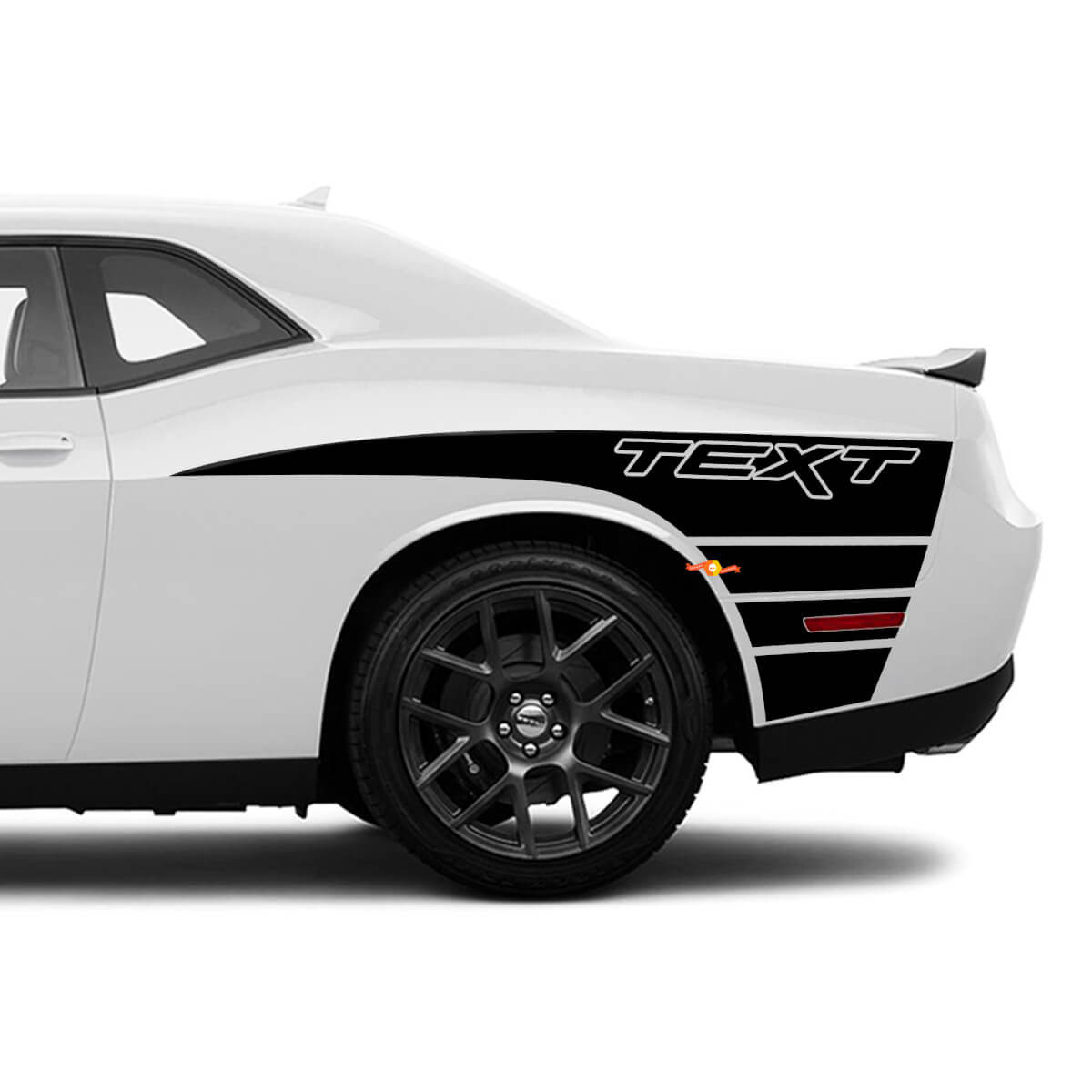 Pegatinas adhesivas de vinilo con rayas estilo garra para panel de puerta para Dodge Challenger
