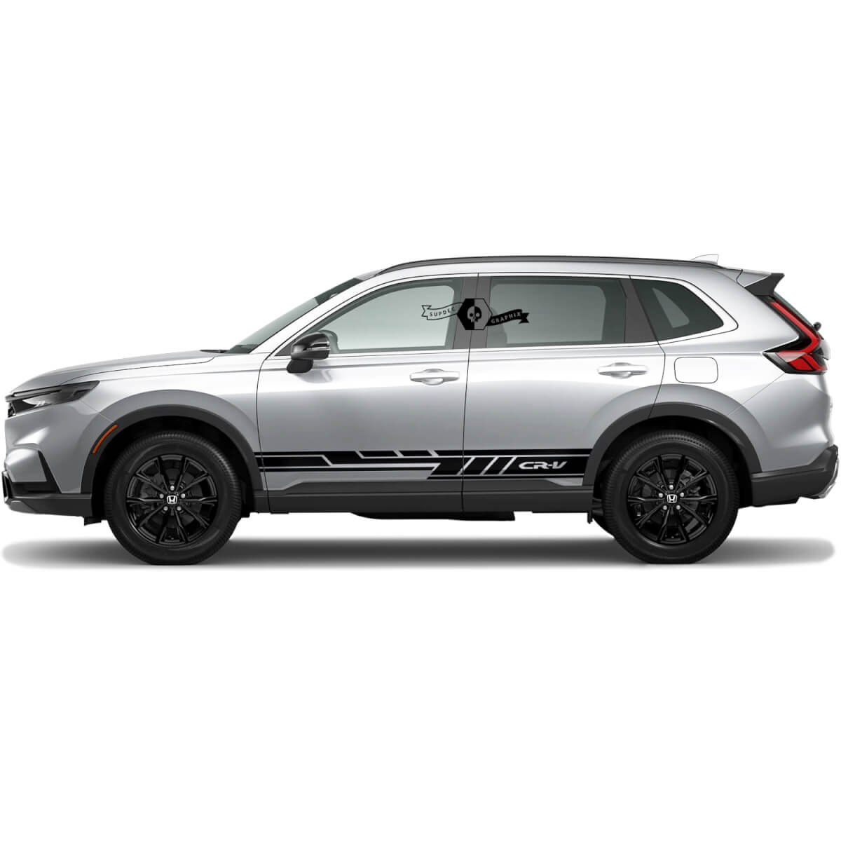 Par Honda CR-V 2020 2021 2022 2023 Side Rocker Panel Lines Inverse Stripes Vinyl Decal Sticker Gráfico
