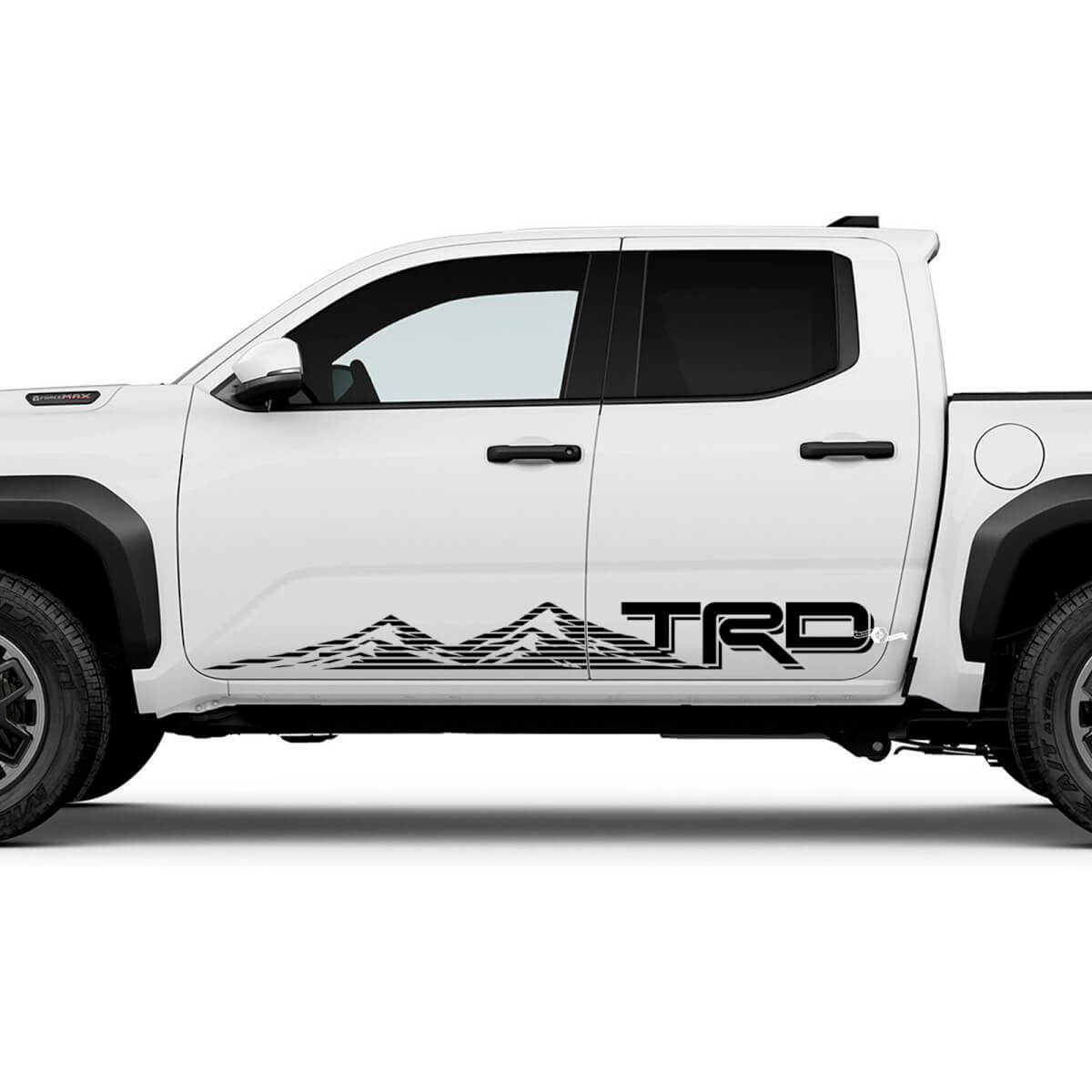 Calcomanías de paneles de balancín laterales de TRD Mountains para Toyota Tacoma
