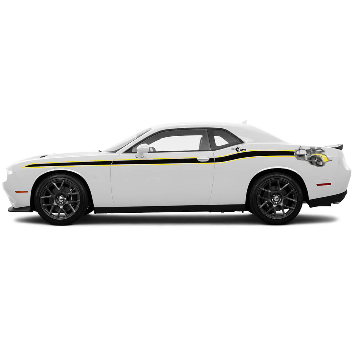 Pegatinas laterales de vinilo estilo Rumble Bee para Dodge Challenger
