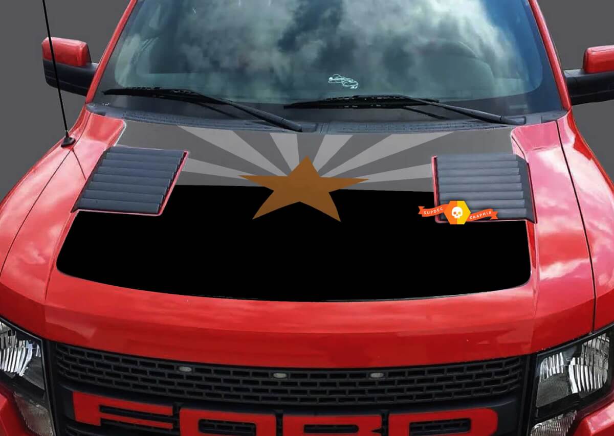 Ford Raptor Gen 1 Arizona Flag Hood Graphics Graphics Decal (2010-2014)